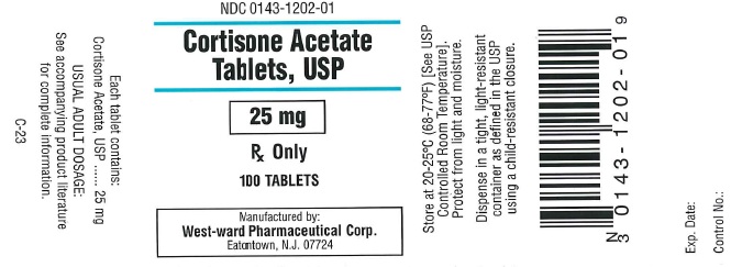 Cortisone Acetate Tablets, USP
25 mg/100 Tablets