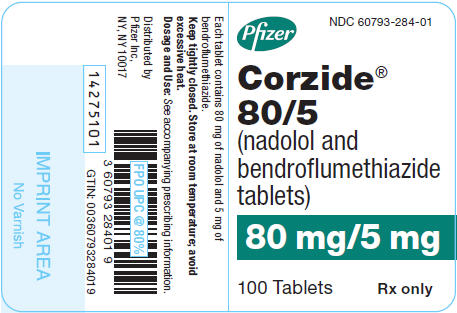 PRINCIPAL DISPLAY PANEL - 80 mg/5 mg Tablet Bottle Label