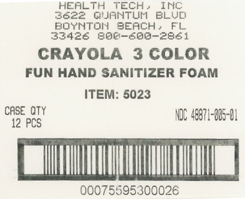 Crayola Foam triple fun shipper label