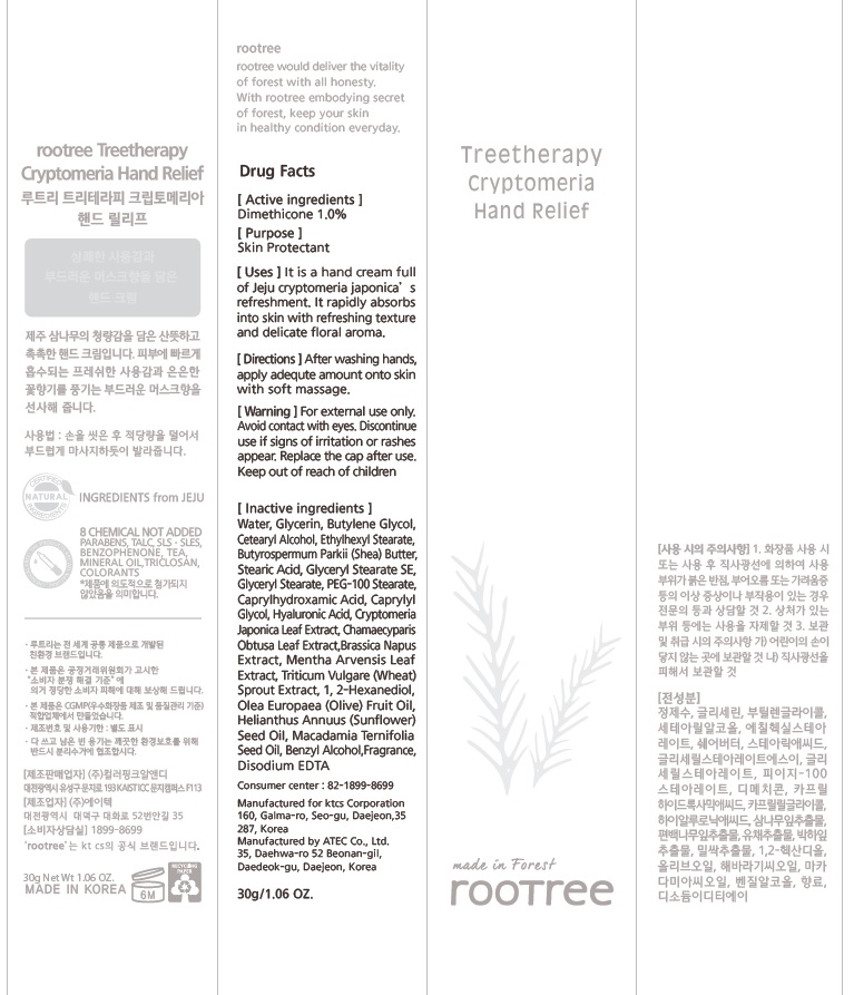 Rootree Treetherapy Cryptomeria Hand Relief | Dimethicone Cream while Breastfeeding