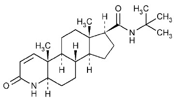 image of chemical structure of Finasteride