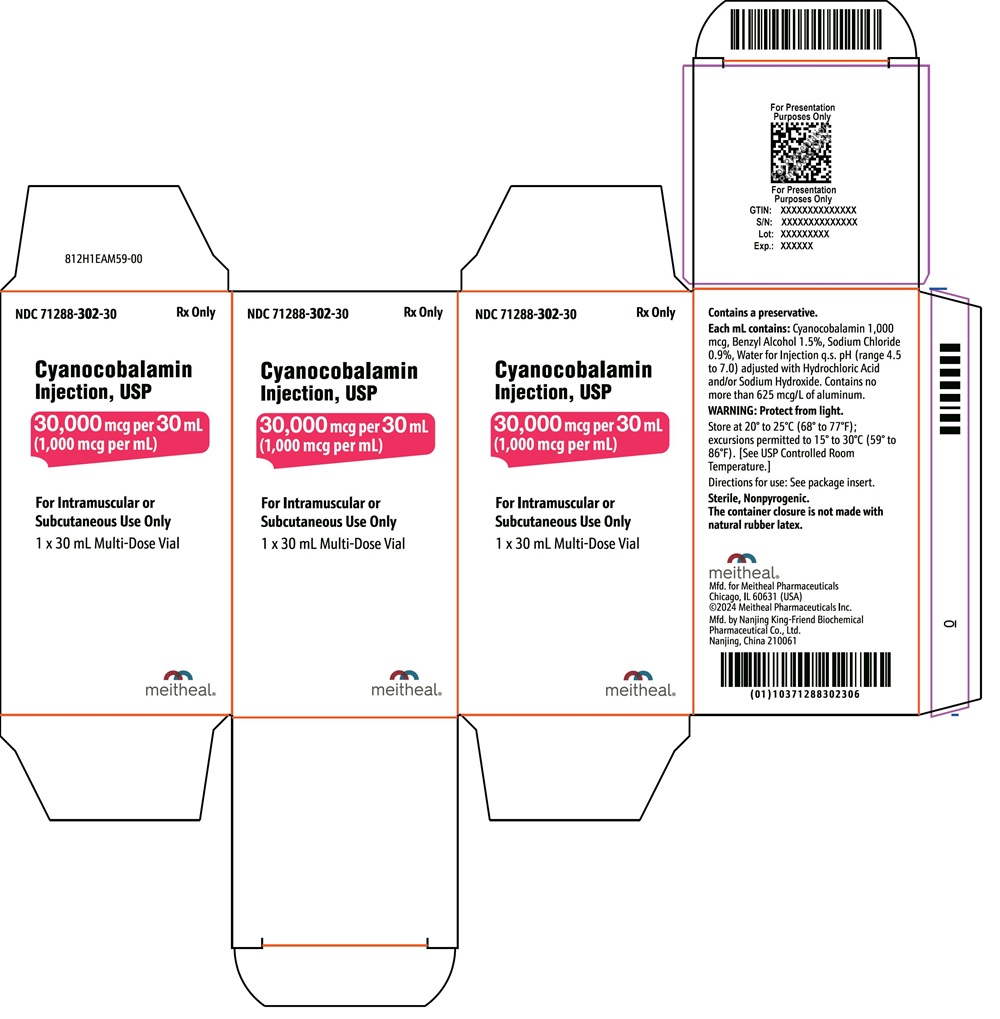 PRINCIPAL DISPLAY PANEL – Cyanocobalamin Injection, USP, 30 mL Carton