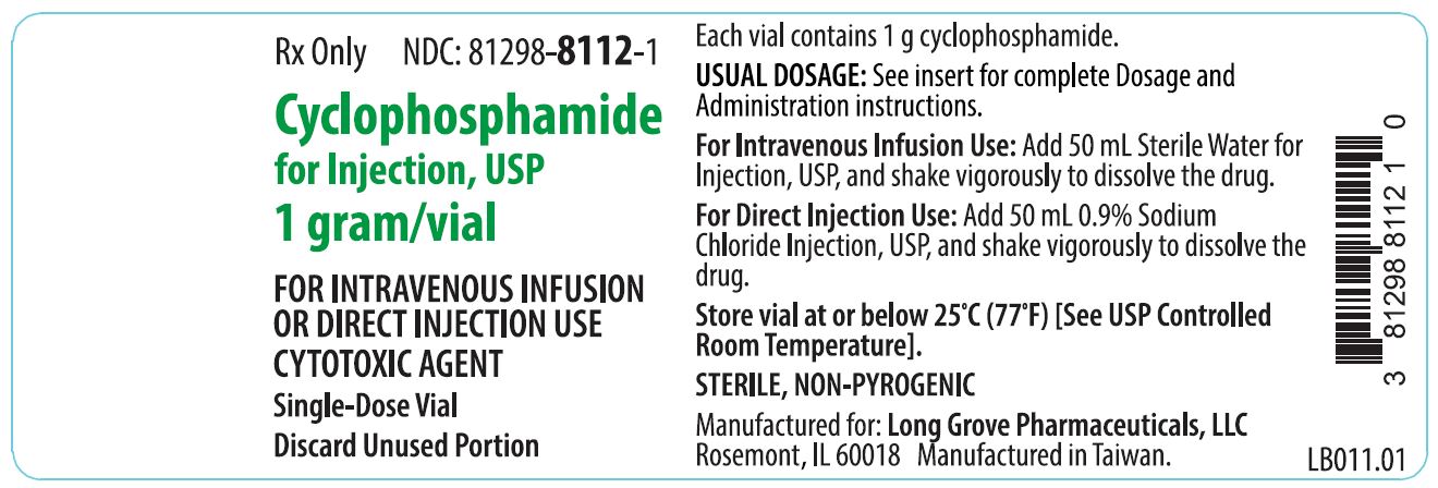Cyclophosphamide for injection, USP 1g Vial Label