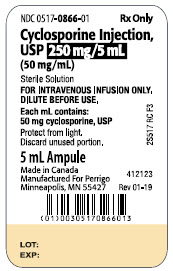 Cyclosporine Ampule Label