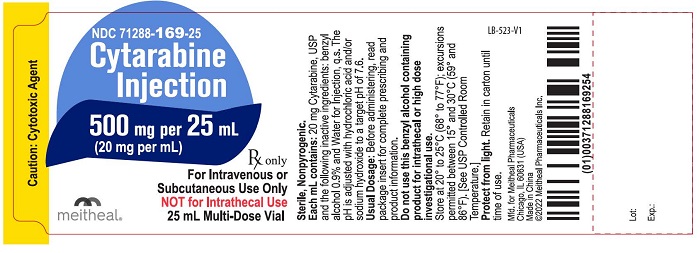 PRINCIPAL DISPLAY PANEL – Cytarabine Injection 500 mg per 25 mL Vial Label
