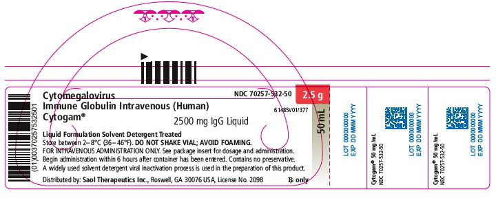 2.5g vial label