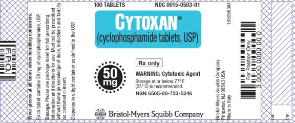 CYTOXAN 50 mg tablet label