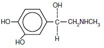 Structural Formula for Epinephrine