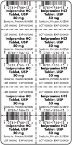 Imipramine Hydrochloride 50 mg Blister Pack