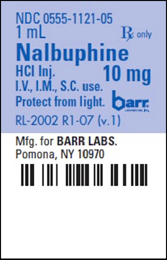 Nalbuphine HCl Injection 10 mg Ampuls Label