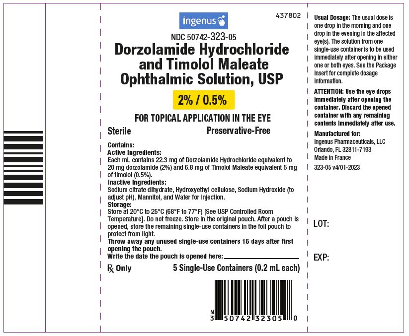 Dorzolamide Hydrochloride and Timolol Maleate Ophthalmic Solution - Pouch Label