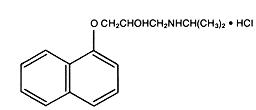 Structural formula for propranolol01