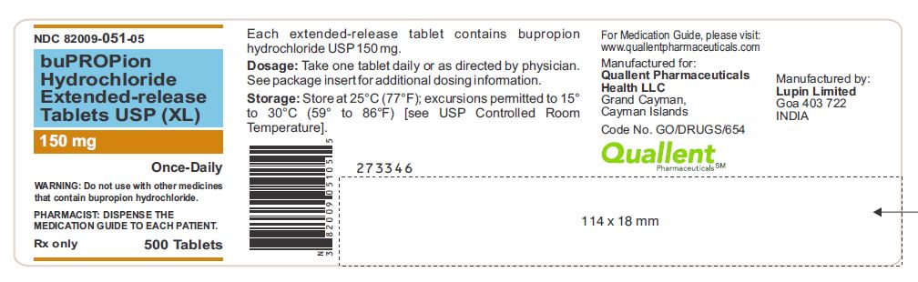 Bupropion Hydrochloride Extended-release Tablets USP (XL)

150 mg

Rx only

Bottle of 500 Tablets