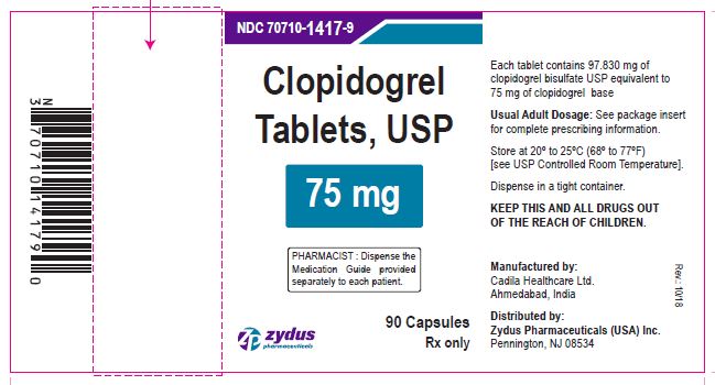 Clopidogrel Tablets, 75 mg
