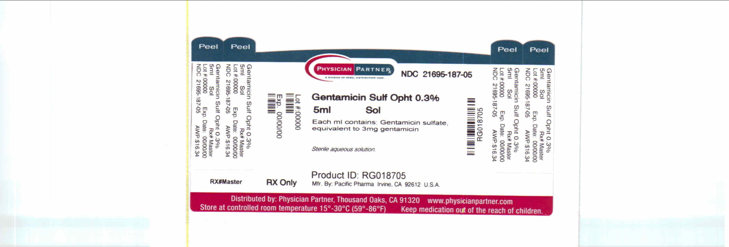 Gentamicin Sulf Ophth 0.3%