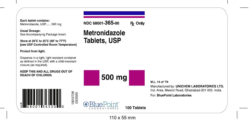 Metronidazole tablets 500 mg rev 03 2020