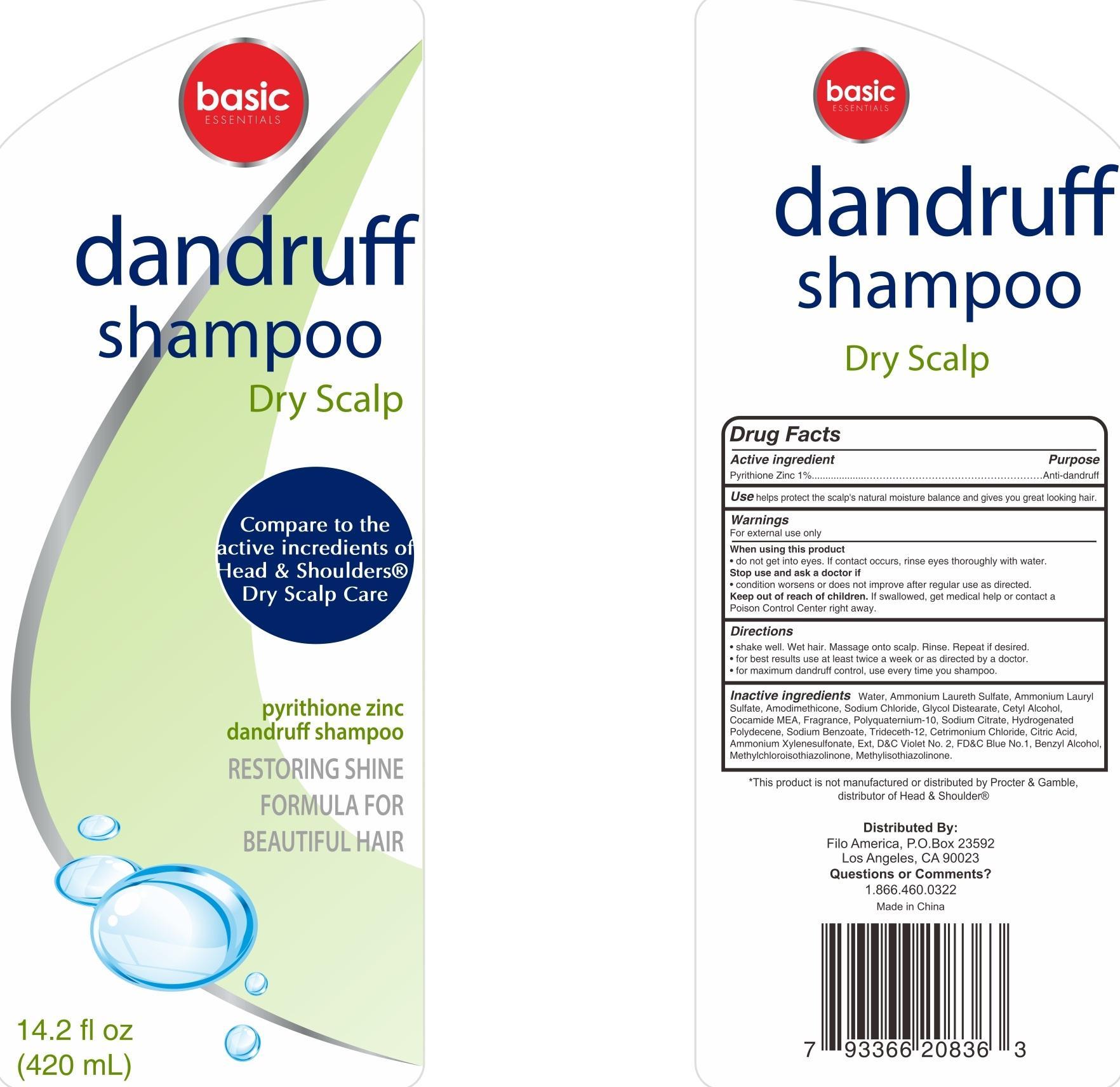 Basic Essentials Dandruff Dry Scalp | Pyrithione Zinc Shampoo Breastfeeding