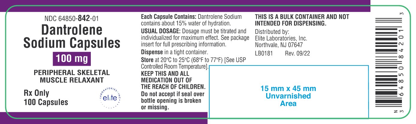 Dantrolene Sodium Capsules 100mg-100count