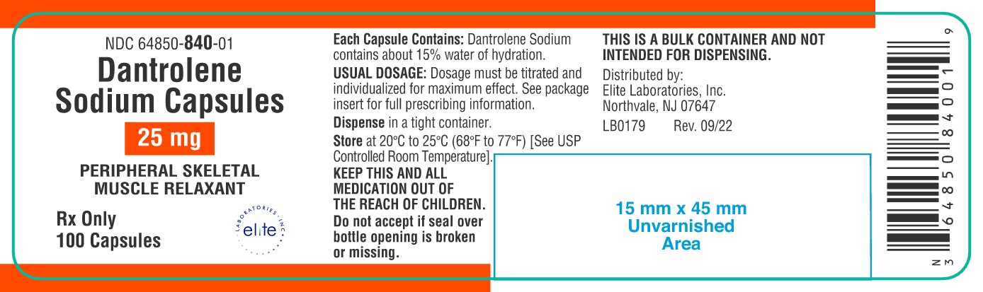 Dantrolene Sodium Capsules 25mg-100count