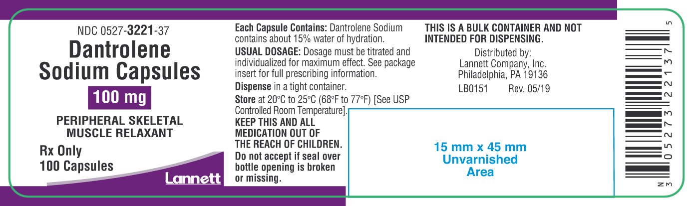 Dantrolene Sodium Container Label-100mg