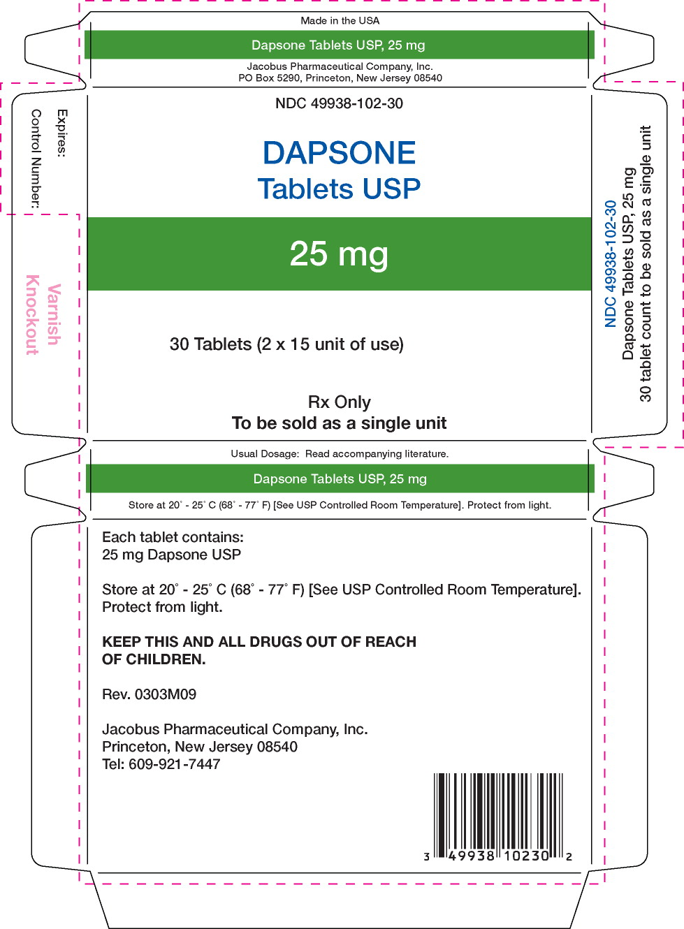 Principal Display Panel – 25 mg Carton Label
