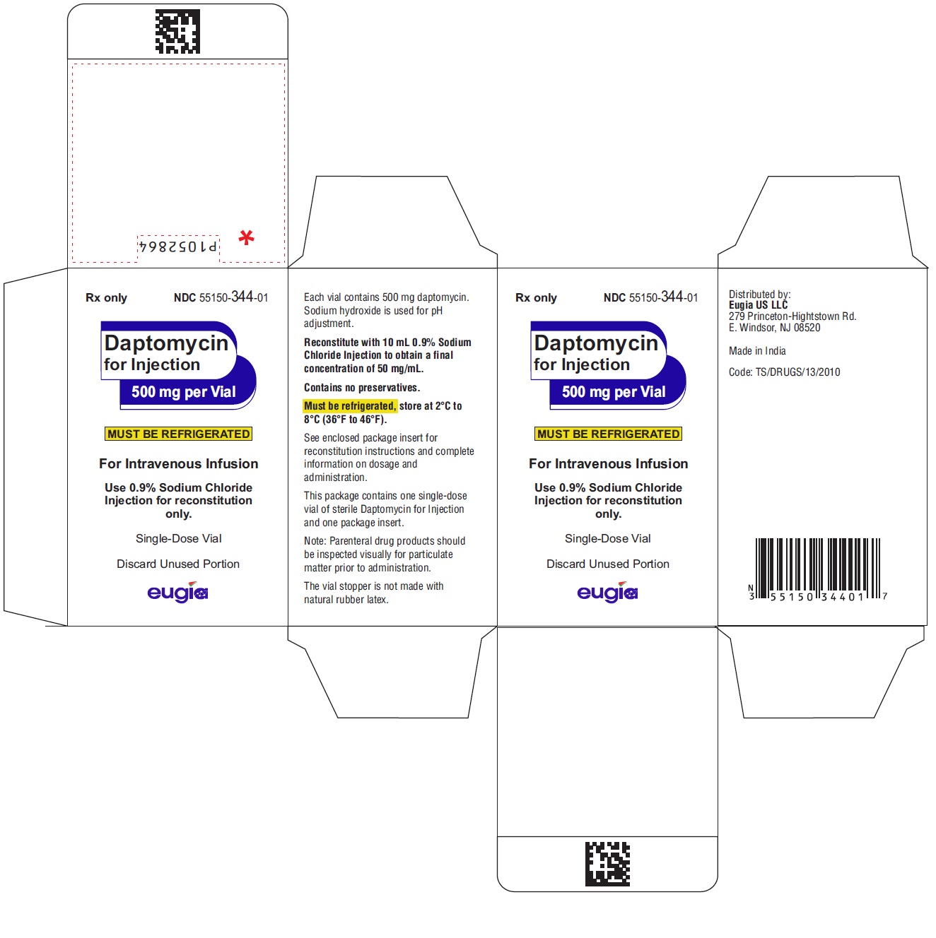PACKAGE LABEL-PRINCIPAL DISPLAY PANEL-500 mg per Vial – Container-Carton Label