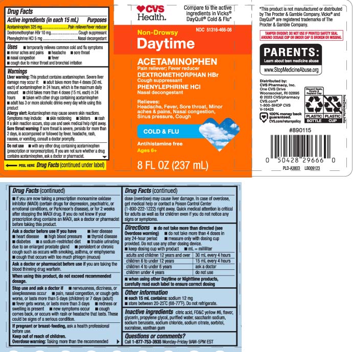 Acetaminophen 325 mg, Dextromethorphan HBr 10 mg, Phenylephrine HCl 5 mg