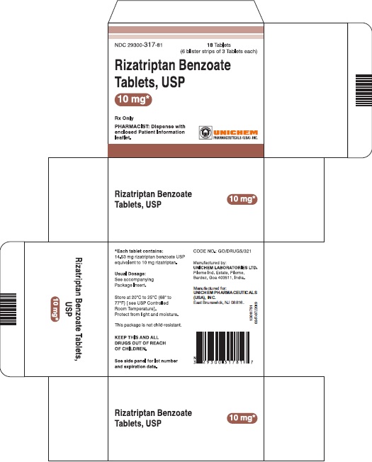 Carton - Rizatriptan Benzoate Tablets 10 mg