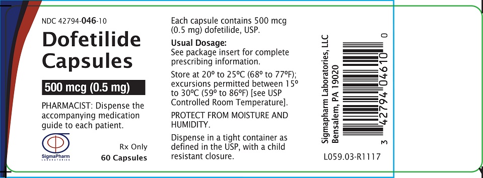 Principal Display Panel - 500 mcg (0.5 mg) Capsules Bottle Label