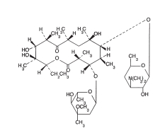 Erythromicin structural formula