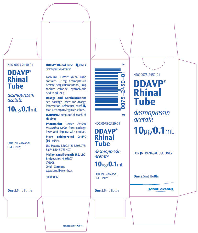 PRINCIPAL DISPLAY PANEL - 2.5mL Bottle Carton