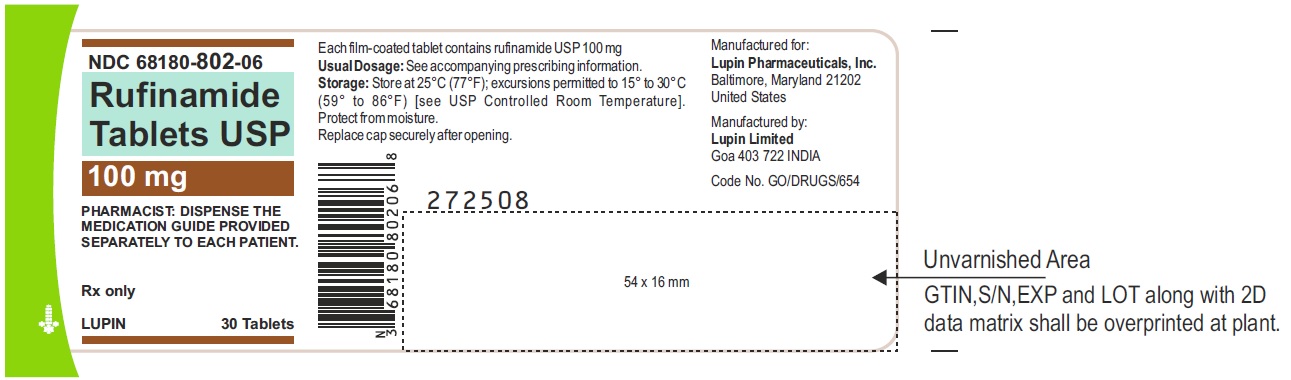 NDC 68180-802-06
Container Label of 30 Tablets