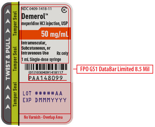 PRINCIPAL DISPLAY PANEL - 50 mg/mL Syringe Luer Label
