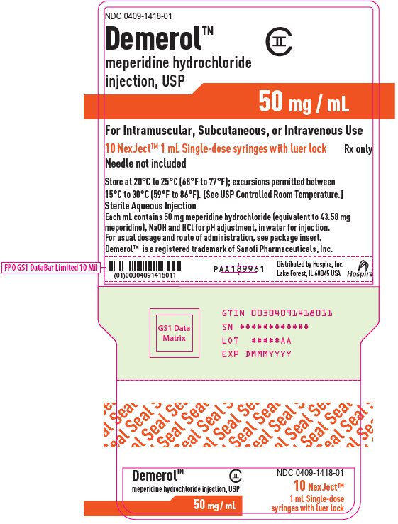 PRINCIPAL DISPLAY PANEL - 50 mg/mL Syringe Cello Pack