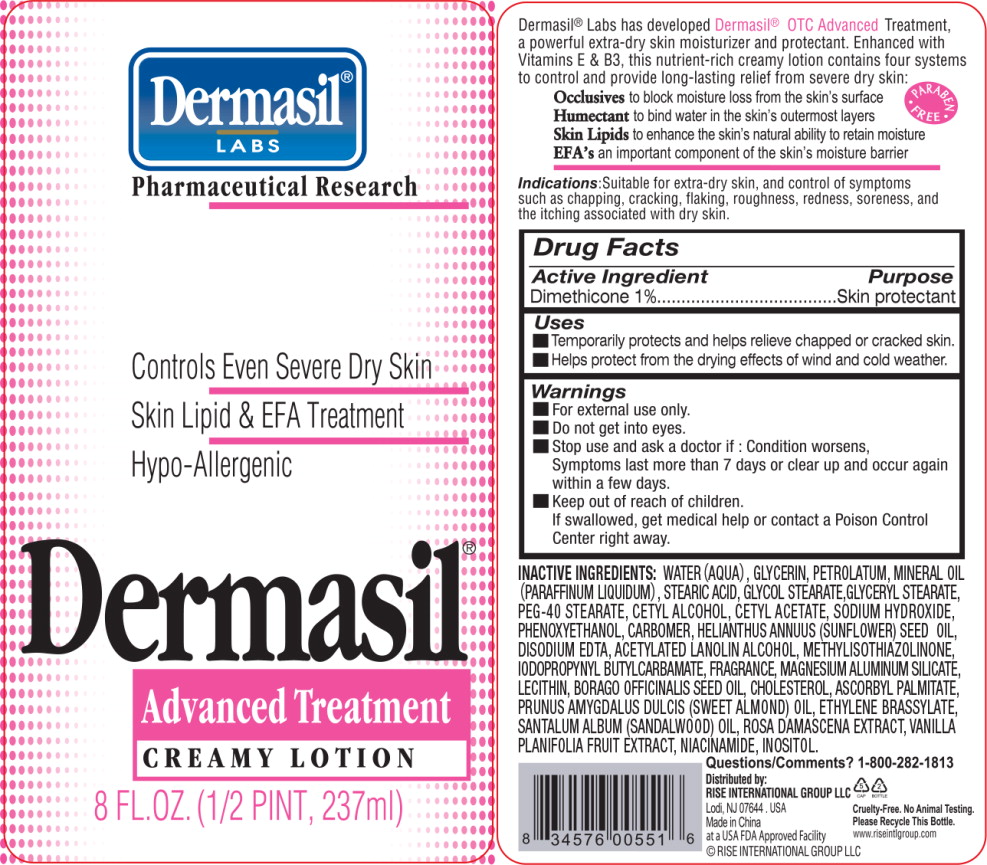 Principal Display Panel - Bottle Label Dermasil 8oz
