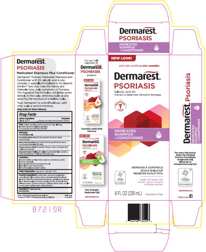 PRINCIPAL DISPLAY PANEL
- 236 ml Bottle Carton

Dermares®
Psoriasis
Salicylic Acid 3%
Psoriasis & Seborrheic Dermatitis Shampoo
Medicated Shampoo + Conditioner
8 FL OZ (236 mL)
