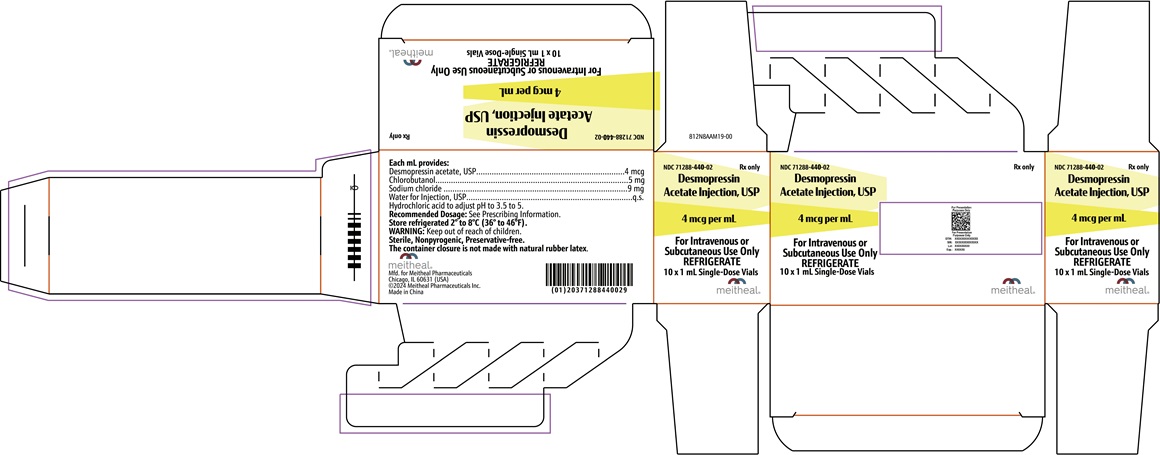 PRINCIPAL DISPLAY PANEL Desmopressin Acetate Injection, USP 4 mcg Carton