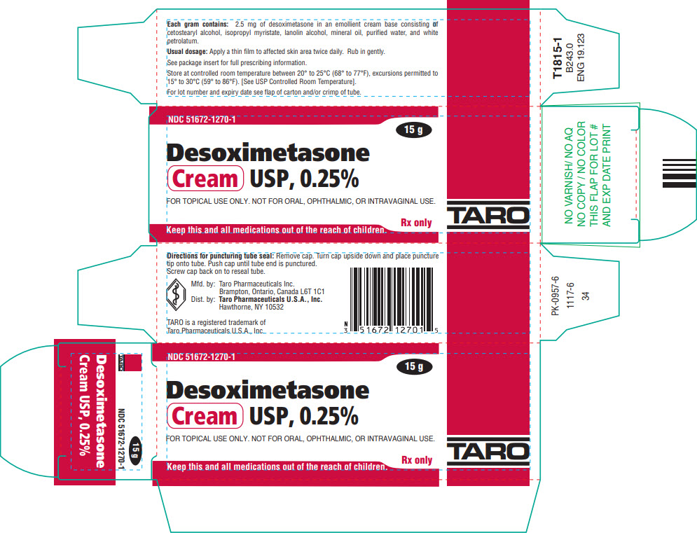 PRINCIPAL DISPLAY PANEL - 0.25%, 15 g Cream Carton