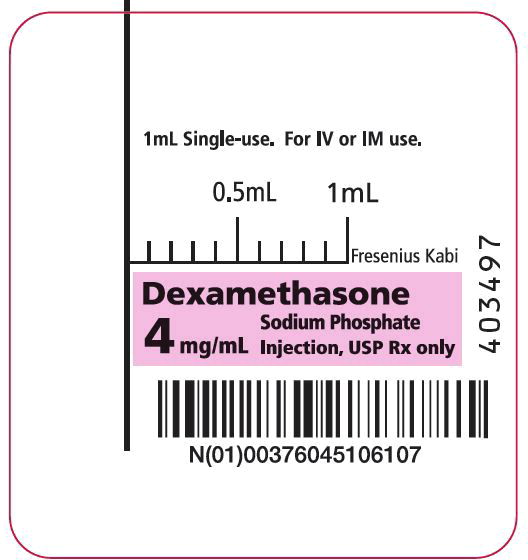 PACKAGE LABEL - PRINCIPAL DISPLAY - Dexamethasone 1 mL Syringe Label
