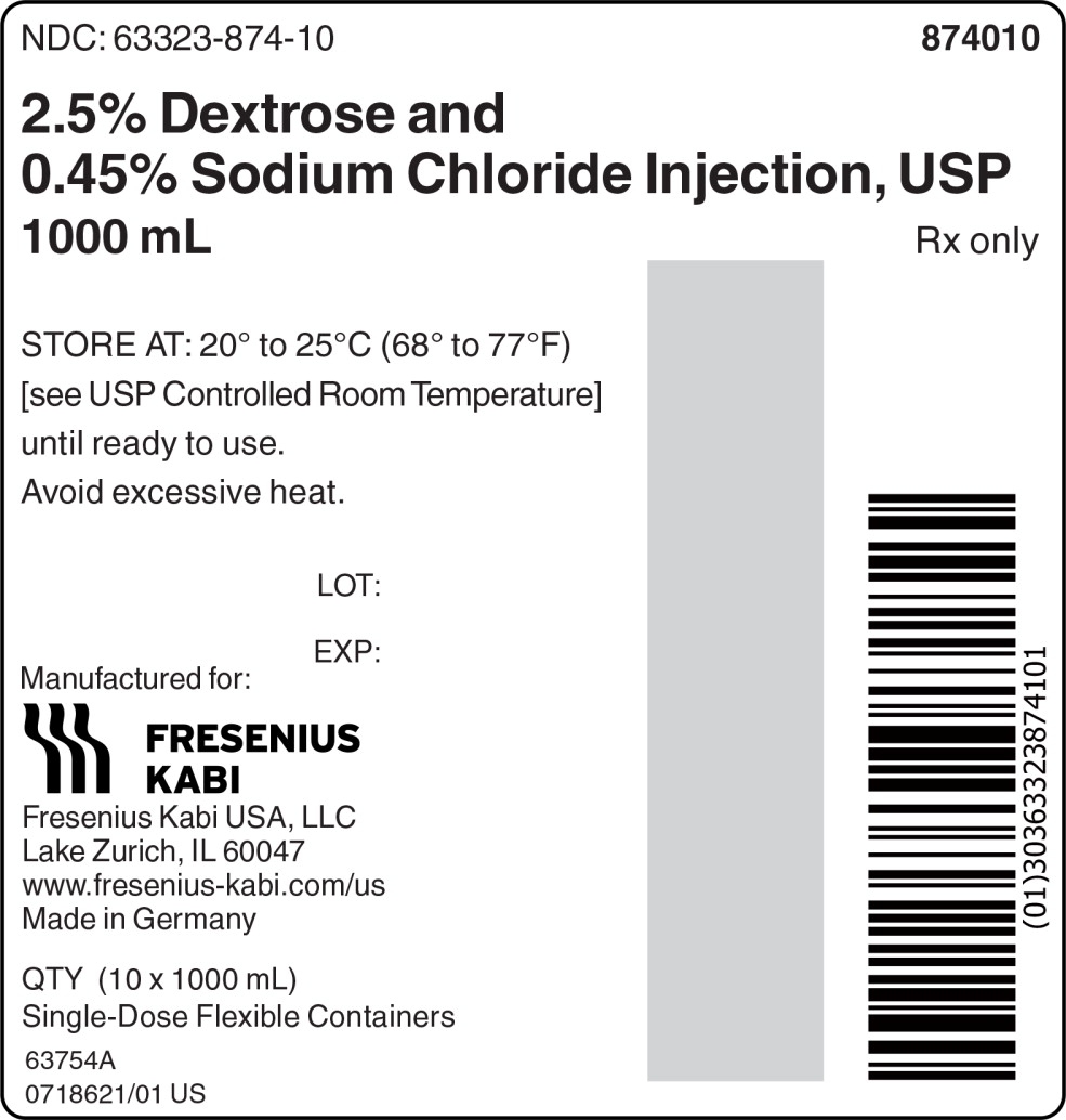 PACKAGE LABEL - PRINCIPAL DISPLAY – 2.5% Dextrose and 0.45%
