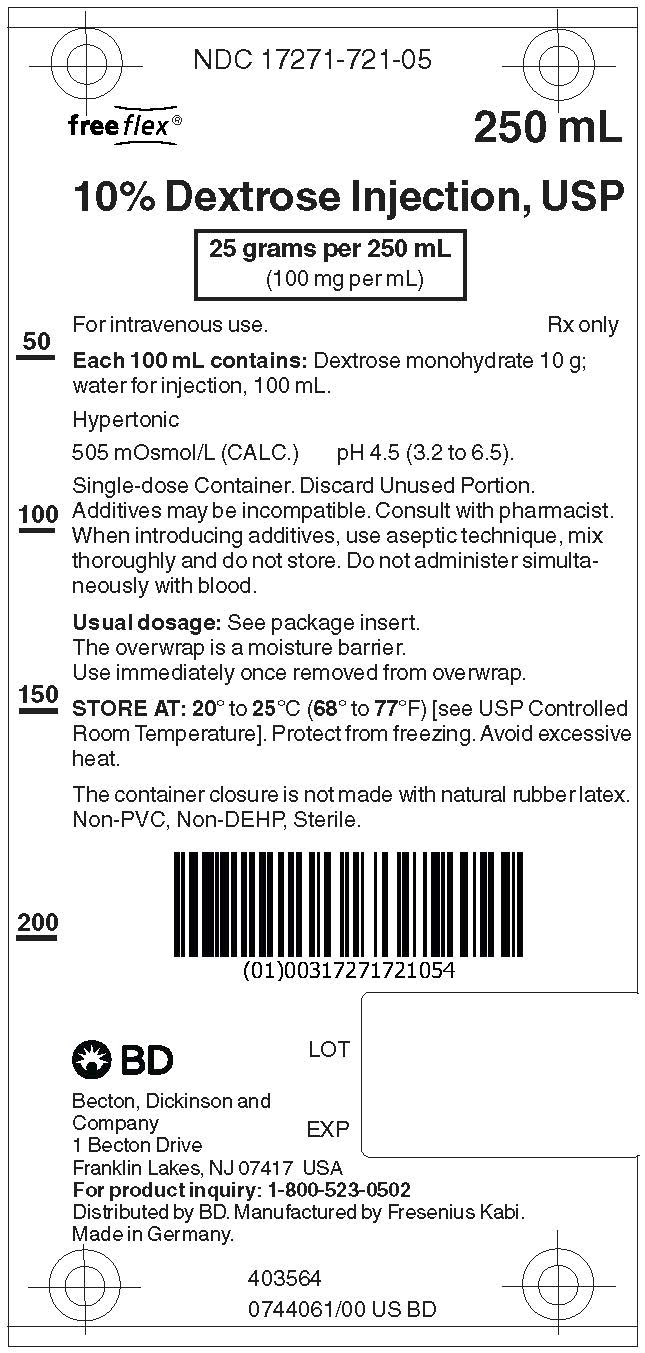 PACKAGE LABEL - PRINCIPAL DISPLAY – 10% Dextrose Bag Label
