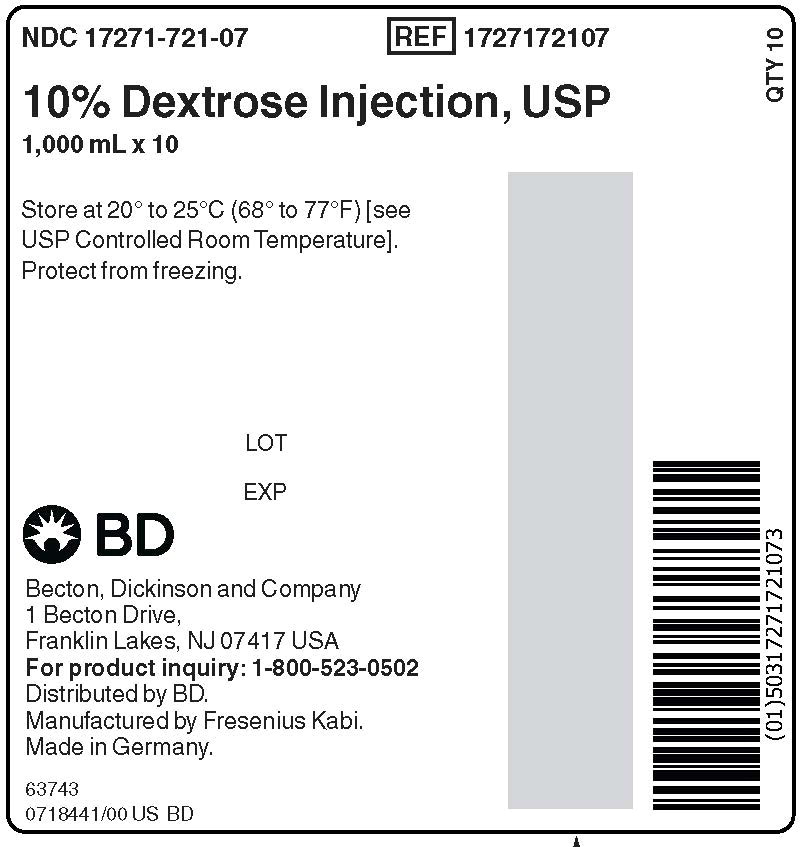 PACKAGE LABEL - PRINCIPAL DISPLAY PANEL - 10% Dextrose Case Label

