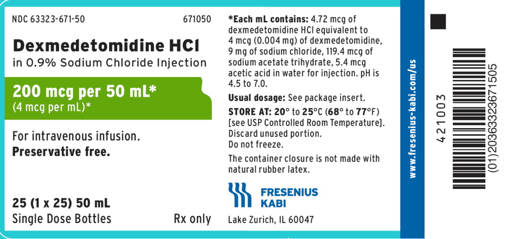 PACKAGE LABEL - PRINCIPAL DISPLAY - DEXMEDETOMIDINE HCL 50 mL Single Dose Bottle Carton Panel

