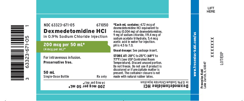 PACKAGE LABEL - PRINCIPAL DISPLAY - DEXMEDETOMIDINE HCl 50 mL Single-Dose Bottle Label
