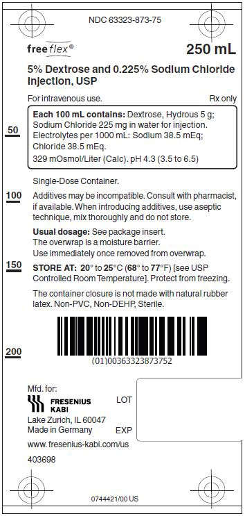 PACKAGE LABEL - PRINCIPAL DISPLAY – Dextrose and Sodium Chloride 250 mL Bag Label

