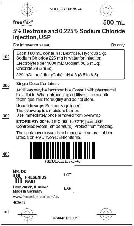 PACKAGE LABEL - PRINCIPAL DISPLAY – Dextrose and Sodium Chloride 500 mL Bag Label
