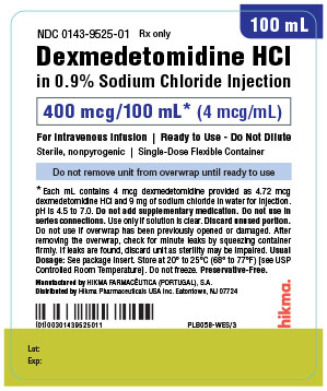 Dexmedetomidine Hydrochloride in 0.9% Sodium Chloride Injection 400 mcg/100 mL Outer Wrap Label