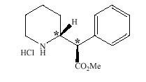 Dexmethylphenidate Hydrochloride Structure