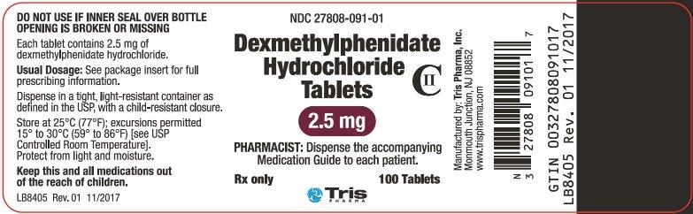 2.5 mg label - Tris
