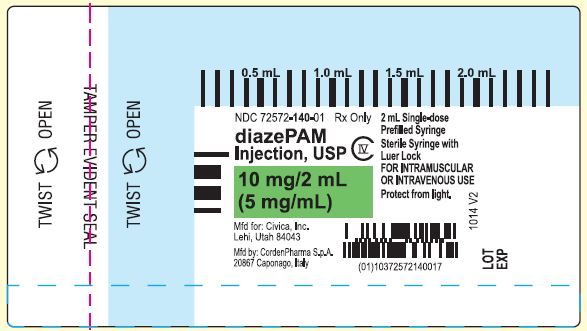 PRINCIPAL DISPLAY PANEL - 10 mg/2 mL Syringe Label